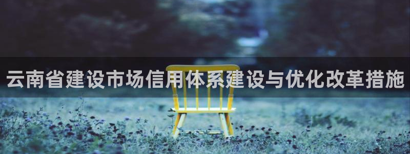 新航娱乐传媒怎么样：云南省建设市场信用体系建设与优化改革措施